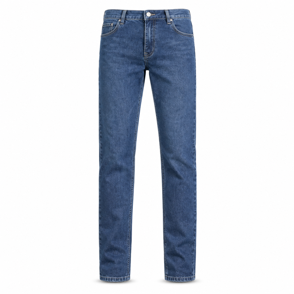 Herren Stretch Slim Fit Jeans, lässige Mid Rise Denimhosen