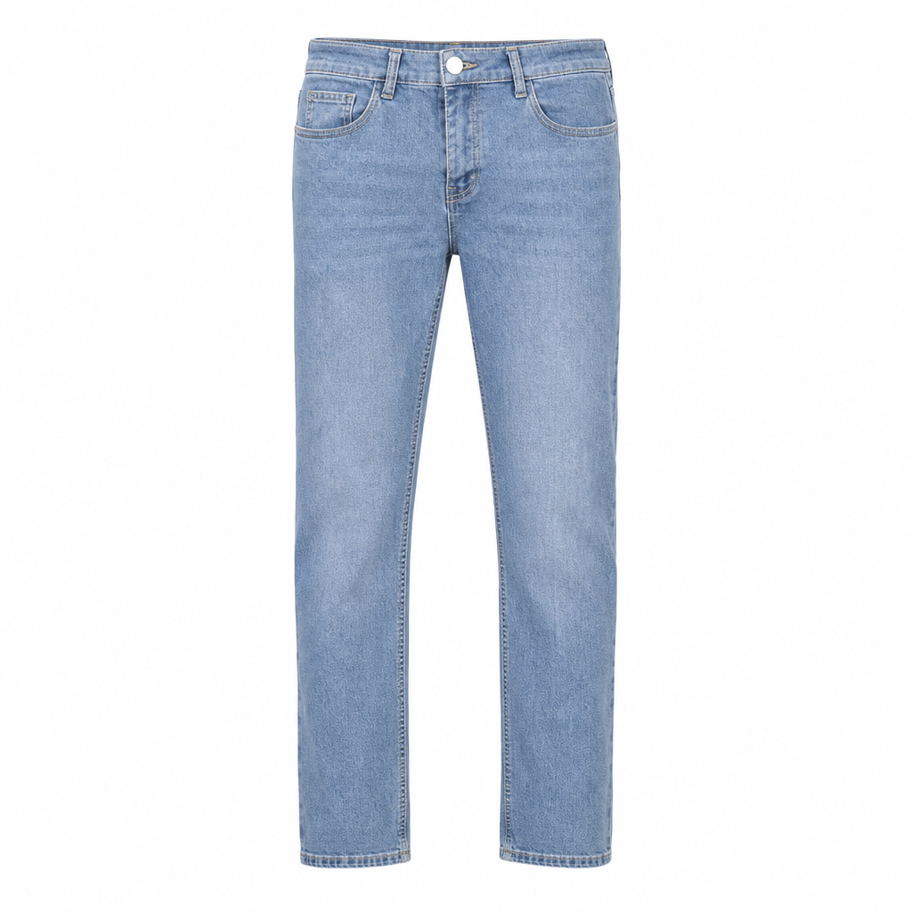 Herren Stretch Slim Fit Jeans, lässige Mid Rise Denimhosen