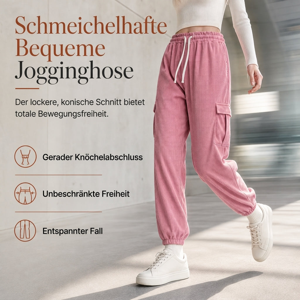 Freizeit-Jogginghose aus Cord für Damen
