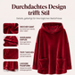 Samt-Kapuzenpullover für Damen