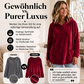 Samt-Kapuzenpullover für Damen
