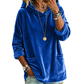 Samt-Kapuzenpullover für Damen