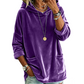 Samt-Kapuzenpullover für Damen