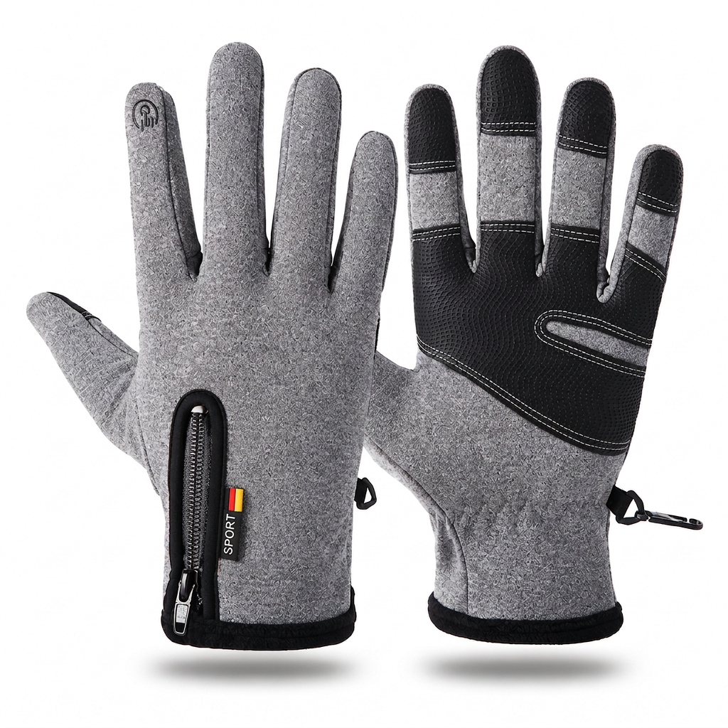 🧤 ❄️ Wasserdichte Winterhandschuhe für den Outdoor-Einsatz – winddichtes Außenmaterial & weiches Plüschfutter zum Radfahren und Wandern 🚴