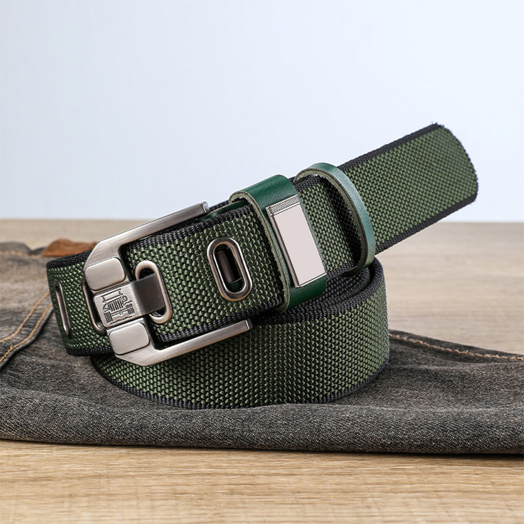 Robuster gewebter taktischer Outdoor-Gürtel mit Metallschnalle