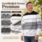 Lässiges Rundhals-Sweatshirt für Herren mit Streifenmuster