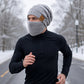Thermische Wintermütze für Damen mit integrierter Gesichtsmaske