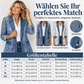 Damen Elegante Jacke mit Blumenspitze und Lochstickerei