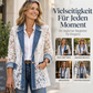 Damen Elegante Jacke mit Blumenspitze und Lochstickerei