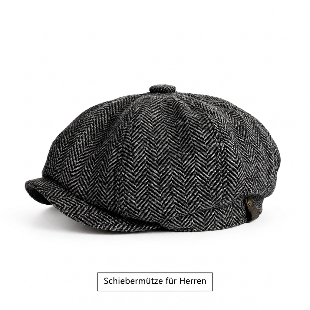 📢🎉🛍️✨Vintage British Stil Newsboy Kappe für Herren und Damen Klassisch Casual Flache Kappe Achteckige Baskenmütze