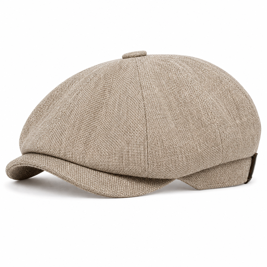 📢🎉🛍️✨Vintage British Stil Newsboy Kappe für Herren und Damen Klassisch Casual Flache Kappe Achteckige Baskenmütze