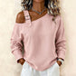 🛍️✨Damen Longsleeve mit asymmetrischem Off-Shoulder-Design