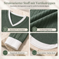 📢🎉🛍️✨Kunst-Zweiteiliger, geschichteter Strickpullover, lässiges Sweatshirt-Oberteil