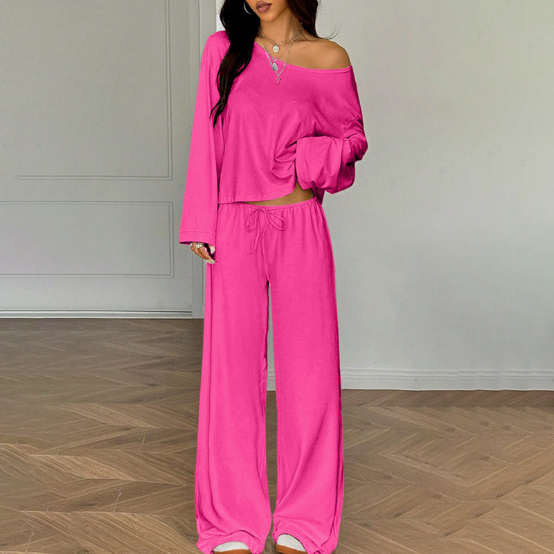 👖 Damen-Outfit bestehend aus schulterfreiem Oberteil und Hose