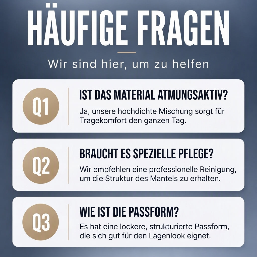 Herren Business-Trenchcoat in mittlerer Länge