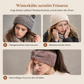Breites gestricktes Ohrenschutz-Stirnband für Damen, winterlich warmes Haar-Accessoire mit Blumenmuster
