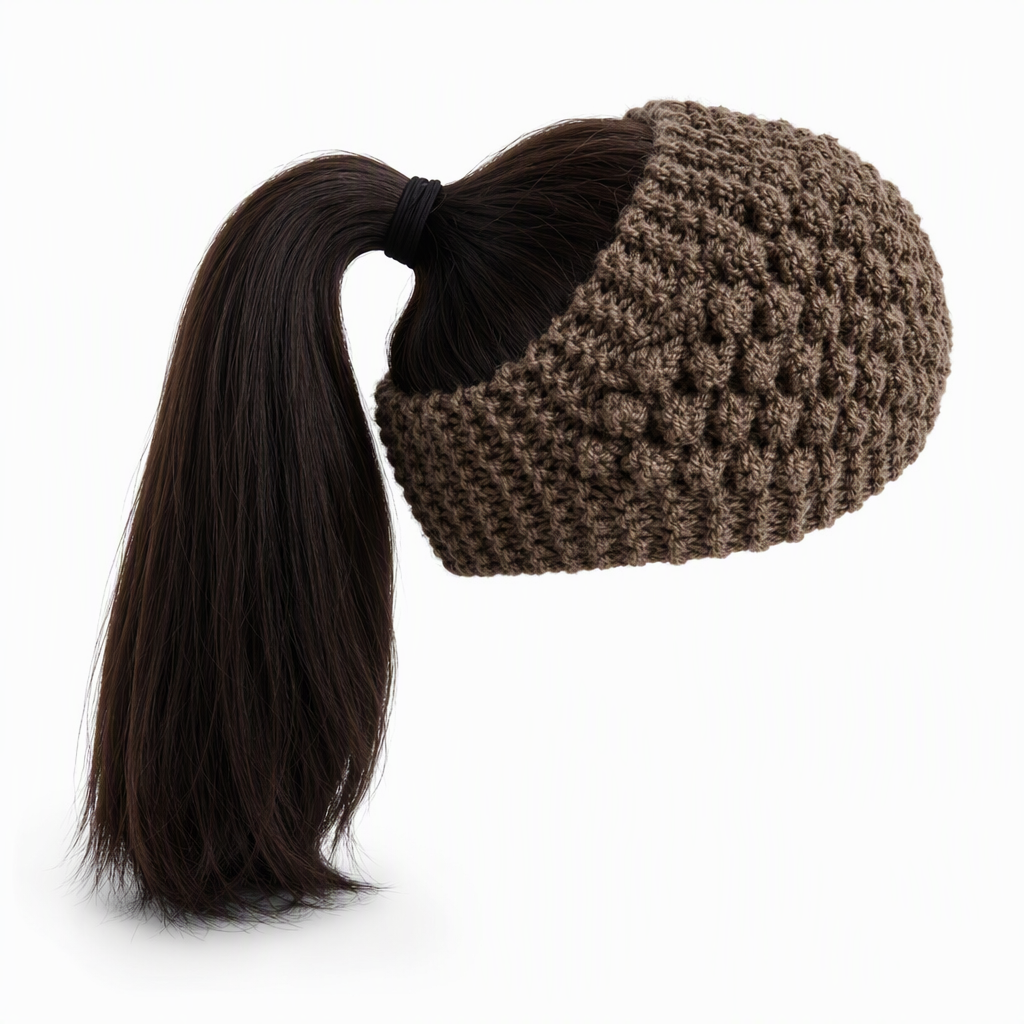 Breites gestricktes Ohrenschutz-Stirnband für Damen, winterlich warmes Haar-Accessoire mit Blumenmuster