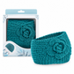 Breites gestricktes Ohrenschutz-Stirnband für Damen, winterlich warmes Haar-Accessoire mit Blumenmuster