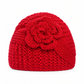 Breites gestricktes Ohrenschutz-Stirnband für Damen, winterlich warmes Haar-Accessoire mit Blumenmuster