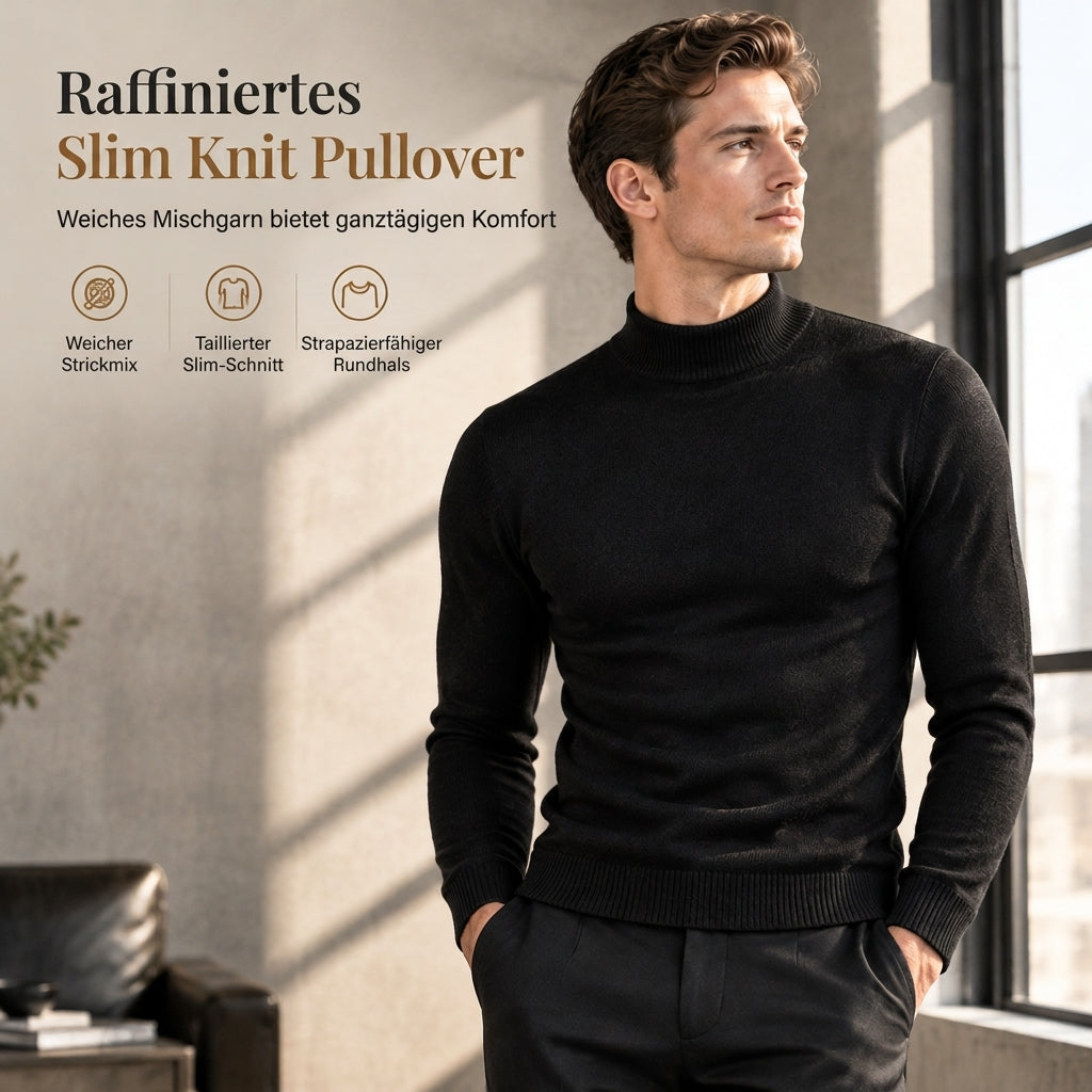 Herbst/Winter Slim Fit Pullover Strickpullover