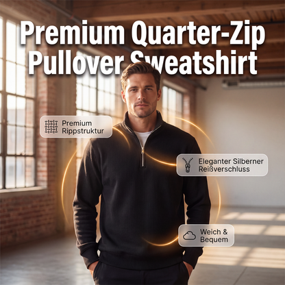 🧥 Sweatshirt mit Viertelreißverschluss | Warmer Komfort trifft auf lässige Herbst-Eleganz ✨