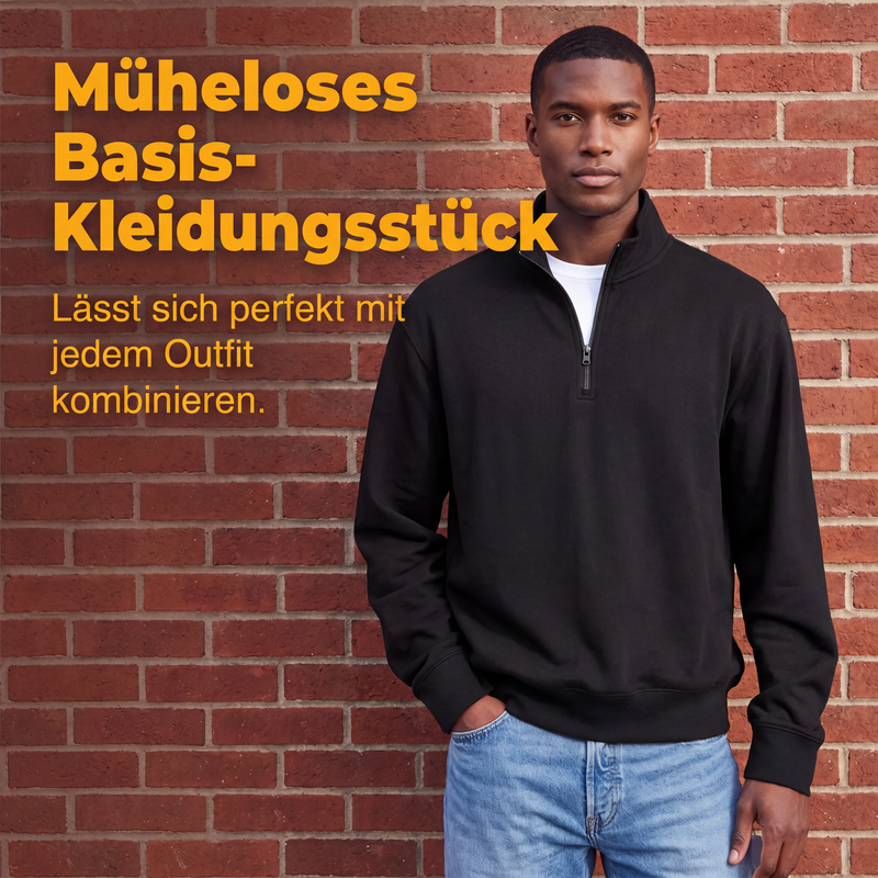 🧥 Sweatshirt mit Viertelreißverschluss | Warmer Komfort trifft auf lässige Herbst-Eleganz ✨