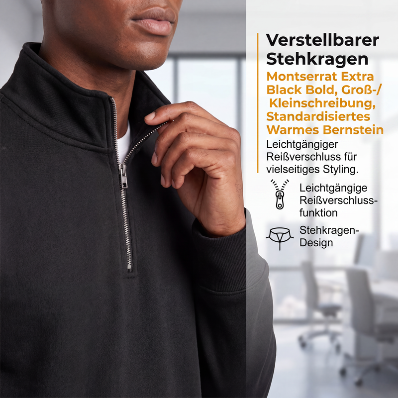 🧥 Sweatshirt mit Viertelreißverschluss | Warmer Komfort trifft auf lässige Herbst-Eleganz ✨