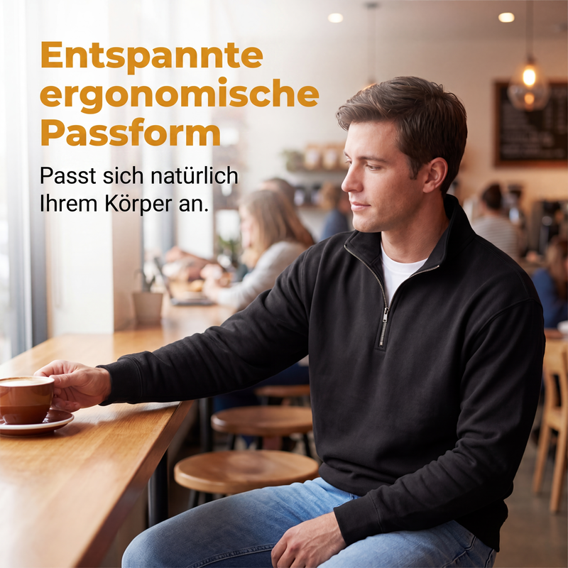 🧥 Sweatshirt mit Viertelreißverschluss | Warmer Komfort trifft auf lässige Herbst-Eleganz ✨