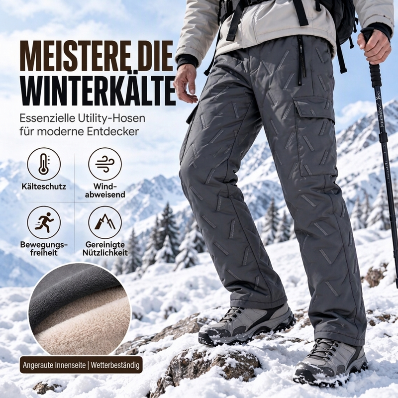 📢🎉🛍️✨Herren Winter Cargohose mit Plüschfutter