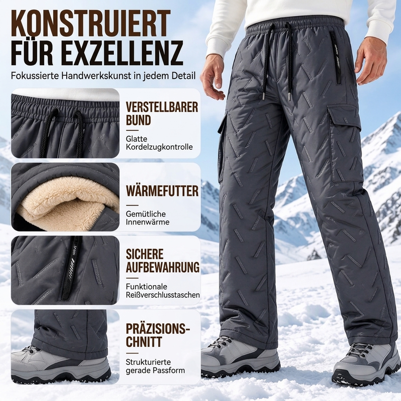 📢🎉🛍️✨Herren Winter Cargohose mit Plüschfutter