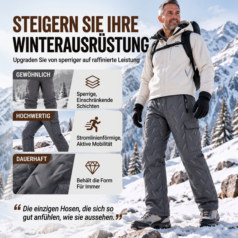 📢🎉🛍️✨Herren Winter Cargohose mit Plüschfutter
