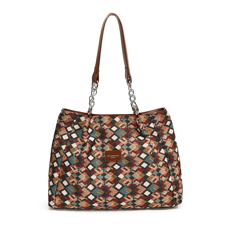 Retro-Shopper mit Leopardenmuster für Damen