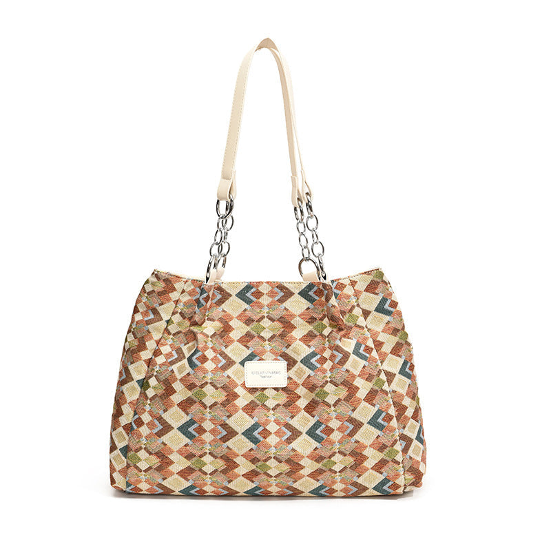Retro-Shopper mit Leopardenmuster für Damen