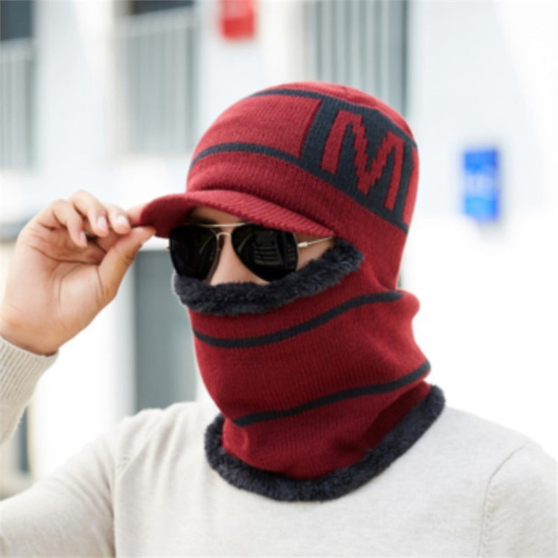 Warme Winter-Strickmütze für Herren