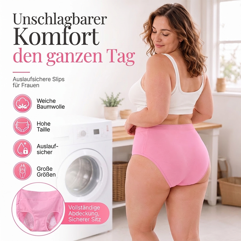 Damen Plus Size Menstruationsunterwäsche