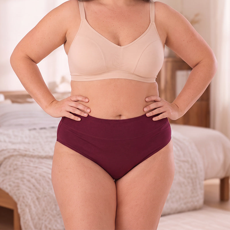 Damen Plus Size Menstruationsunterwäsche