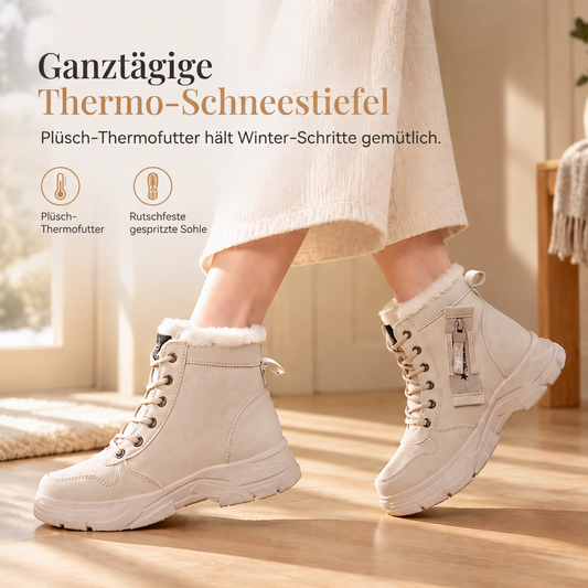 📢🎉50%Rabatt!!!🛍️✨Damen Winter-Schneestiefel, warme, mit Plüsch gefütterte, hochgeschlossene Knöchelstiefel