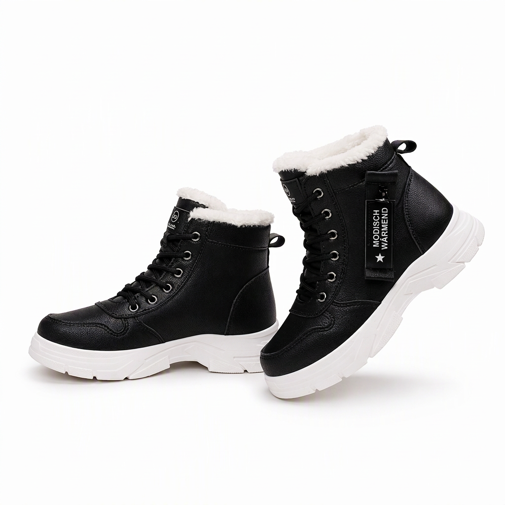 📢🎉🛍️✨Damen Winter-Schneestiefel, warme, mit Plüsch gefütterte, hochgeschlossene Knöchelstiefel
