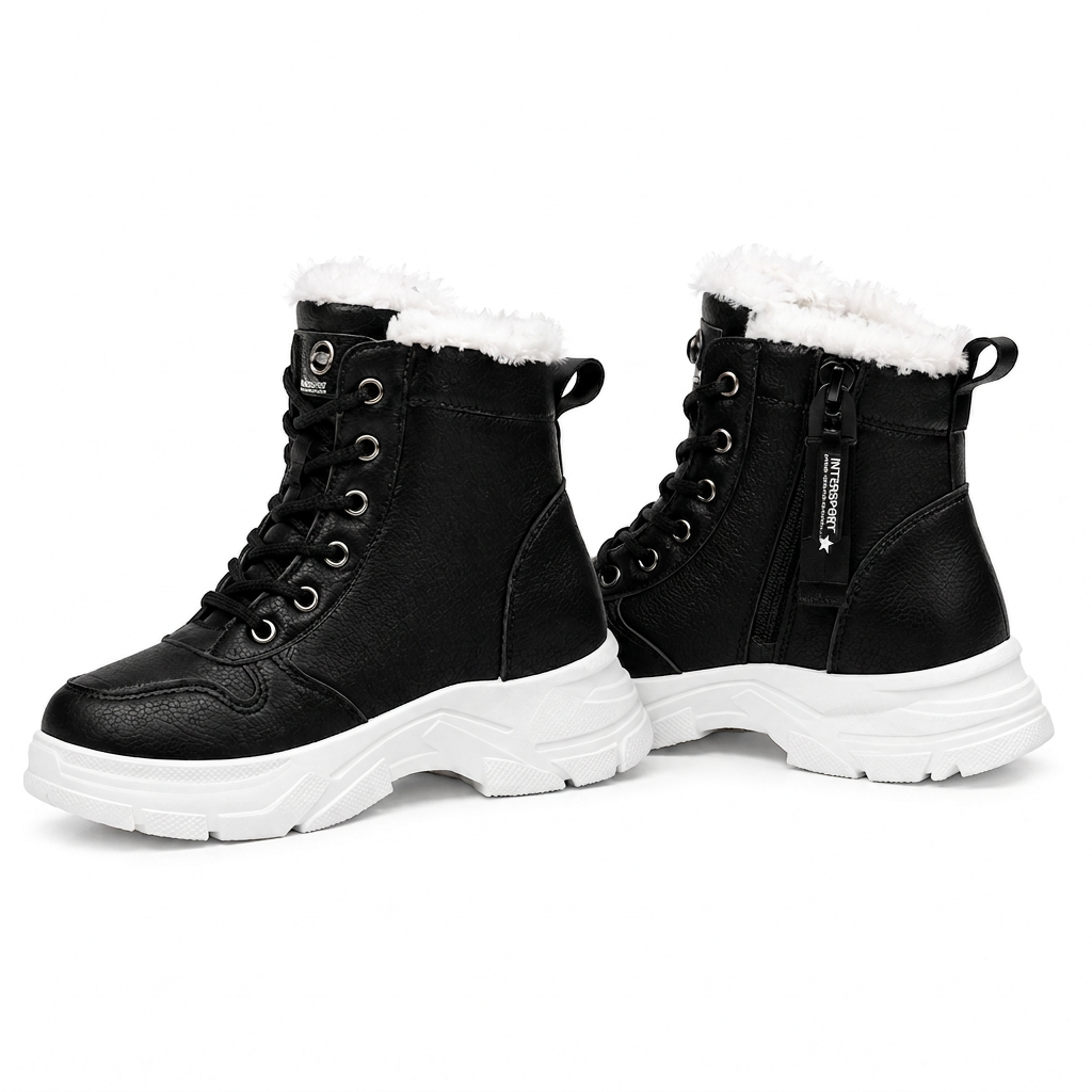 📢🎉🛍️✨Damen Winter-Schneestiefel, warme, mit Plüsch gefütterte, hochgeschlossene Knöchelstiefel