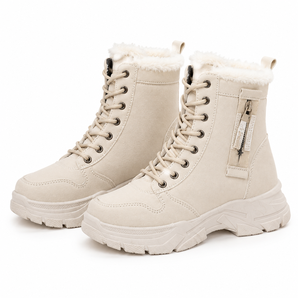 📢🎉50%Rabatt!!!🛍️✨Damen Winter-Schneestiefel, warme, mit Plüsch gefütterte, hochgeschlossene Knöchelstiefel