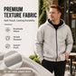 Warm gefütterter Kapuzen-Sweatshirt mit durchgehendem Reißverschluss für Herren