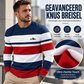 Gestreiftes Langarmshirt für Herren mit Rundhalsausschnitt