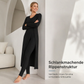📢🎉🛍️✨ 2-teiliges Damen-Set: geripptes Longline-Top & schmale Hose