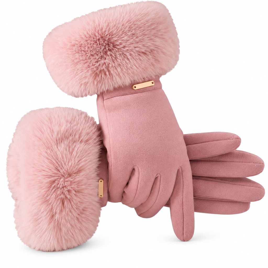 Damen Winter Thermo Touchscreen Handschuhe Winddichte Warme Handschuhe für Outdoor Radfahren und Autofahren