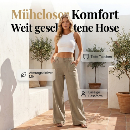 🔥🔥 Damen-Casual-Hose mit weitem Bein