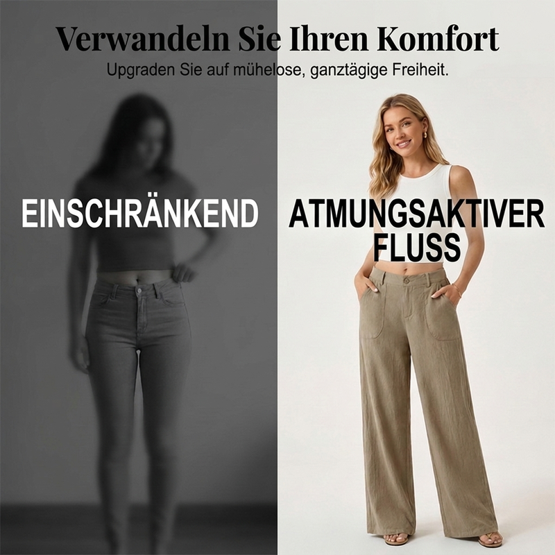 🔥🔥 Damen-Casual-Hose mit weitem Bein