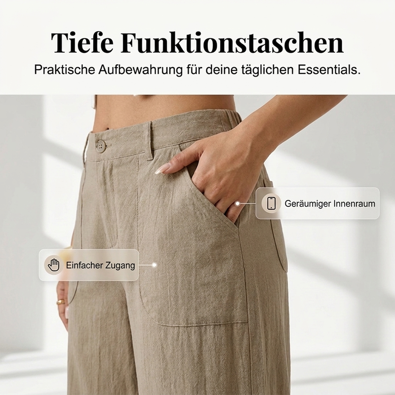 🔥🔥 Damen-Casual-Hose mit weitem Bein