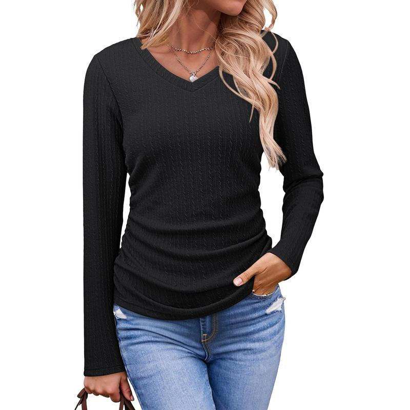 🥳🥳 Elegantes Damen-Strickoberteil mit V-Ausschnitt