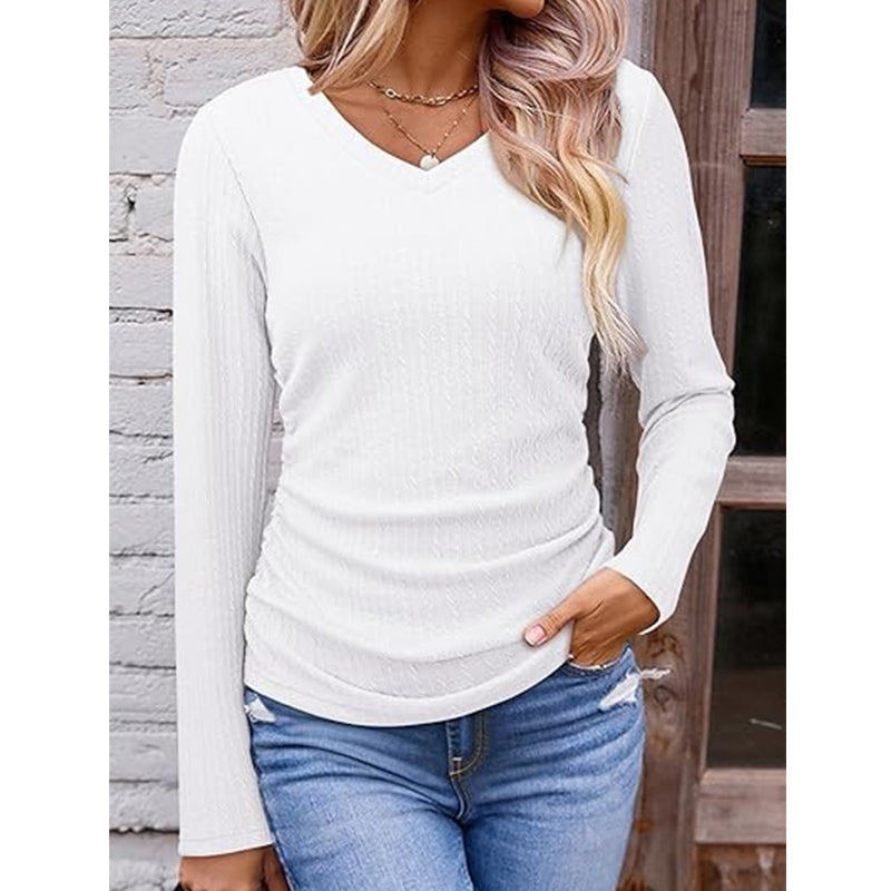 🥳🥳 Elegantes Damen-Strickoberteil mit V-Ausschnitt