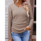 🥳🥳 Elegantes Damen-Strickoberteil mit V-Ausschnitt